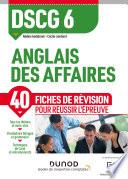 DSCG 6 Anglais des affaires - Fiches de révision