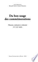 Du bon usage des commémorations