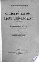 Du Collège de Clermont au Lycée Louis-le-Grand (1563-1920)