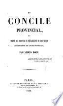 Du concile provincial