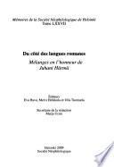 Du côté des langues romanes