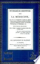 Du degré de certitude de la médecine