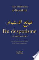 Du despotisme et autres textes