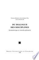 Du dialogue des disciplines