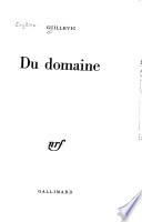Du domaine