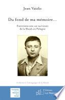 Du fond de ma mémoire...
