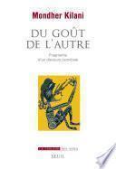 Du goût de l'autre - Fragments d'un discours cannibale