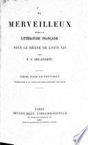 Du merveilleux dans la littérature française sous le règne de Louis XIV