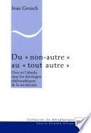 Du « non autre » au « tout autre »