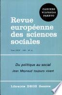 Du politique au social
