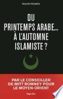 Du printemps arabes à l'automne islamiste