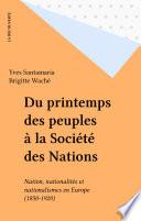 Du printemps des peuples à la Société des Nations