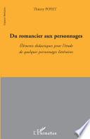 Du romancier aux personnages