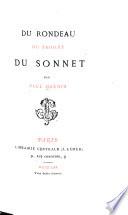 Du rondeau, du triolet, du sonnet