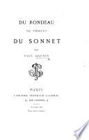 Du rondeau, du triolet, du sonnet