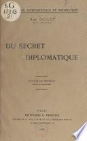 Du secret diplomatique