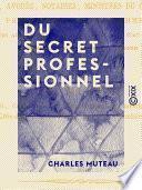 Du secret professionnel