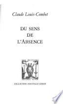 Du sens de l'absence