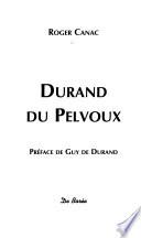 Durand du Pelvoux