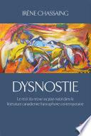 Dysnostie. Le récit du retour au pays natal dans la littérature canadienne francophone contemporaine