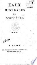 Eaux minérales de Saint Georges, à Lyon