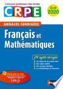 Ebook - Annales CRPE Français et Mathématiques 2020