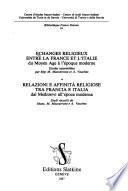 Echanges religieux entre la France et l'Italie