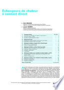 Echangeurs de Chaleur a Contact Direct