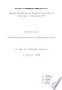 Ecole d'été de physique des particules, Laboratoire d'Annecy-le-Vieux de physique des particules (L.A.P.P.), 21ème session, 18-22 septembre 1989: Au LEP, une physique nouvelle