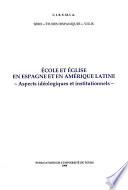 École et Église en Espagne et en Amérique Latine