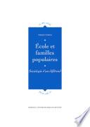 École et familles populaires