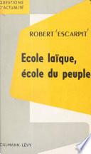École laïque, école du peuple
