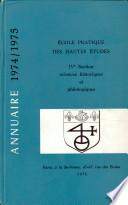 Ecole Pratique des Hautes Etudes