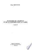 Economie de l'habitat et de la construction au Sahel