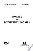 Economie des interventions sociales