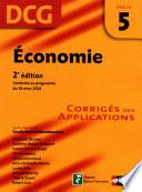 Economie - épreuve 5 - DCG corrigés