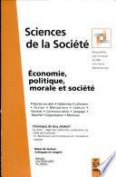 Economie, politique, morale et société