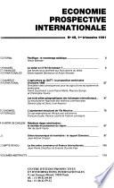 Economie prospective internationale