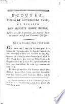 Ecoutez, voyez et contristez-vous, ou douleur d'un honnête homme indigné