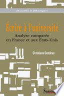 Écrire à l'université