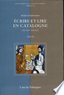 Ecrire et lire en Catalogne