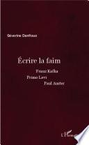 Écrire la faim