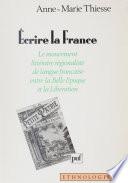 Écrire la France