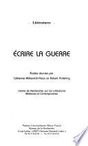 Écrire la guerre
