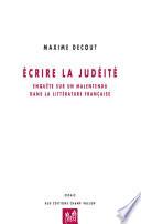 Ecrire la judéité