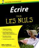 Ecrire Pour les Nuls