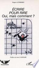 Ecrire pour rire
