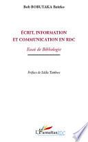 Ecrit, information et communication en RDC