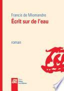 Ecrit sur de l'eau