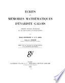 Ecrits et mémoires mathématiques